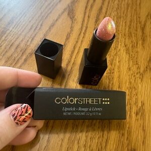 NWT. Colorstreet lipstick. Color: Stardust. (Pink with sparkles)